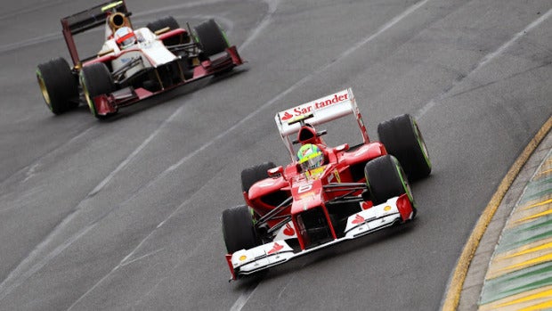 Felipe Massa en el circuito de Albert Park