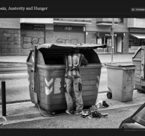 'En España, austeridad y hambre'