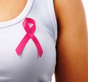 Lazo rosa en apoyo a la lucha contra el cáncer