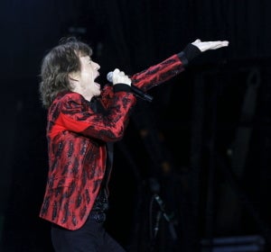 Mick Jagger durante el concierto