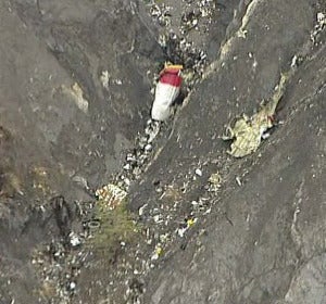 Zona del accidente del avión de Germanwings
