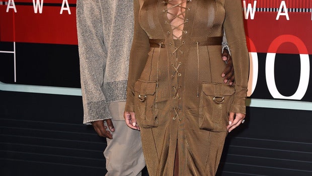 Kim Kardashian junto a Kanye West