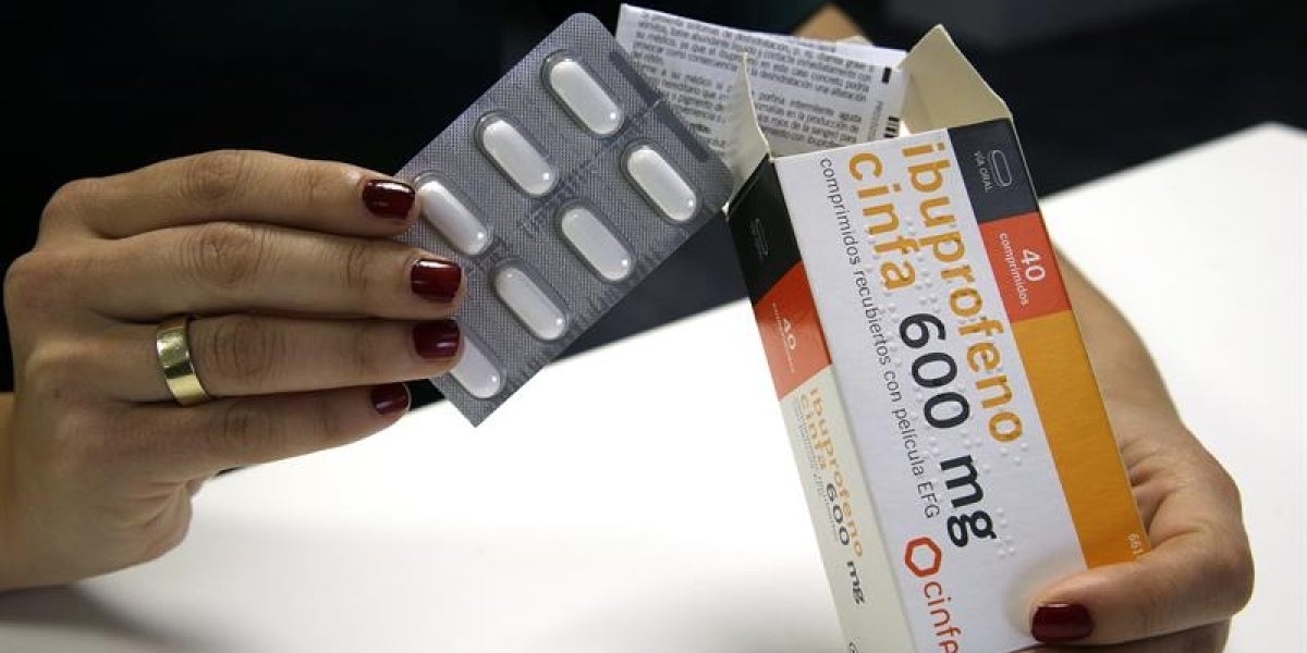 Caja de ibuprofeno