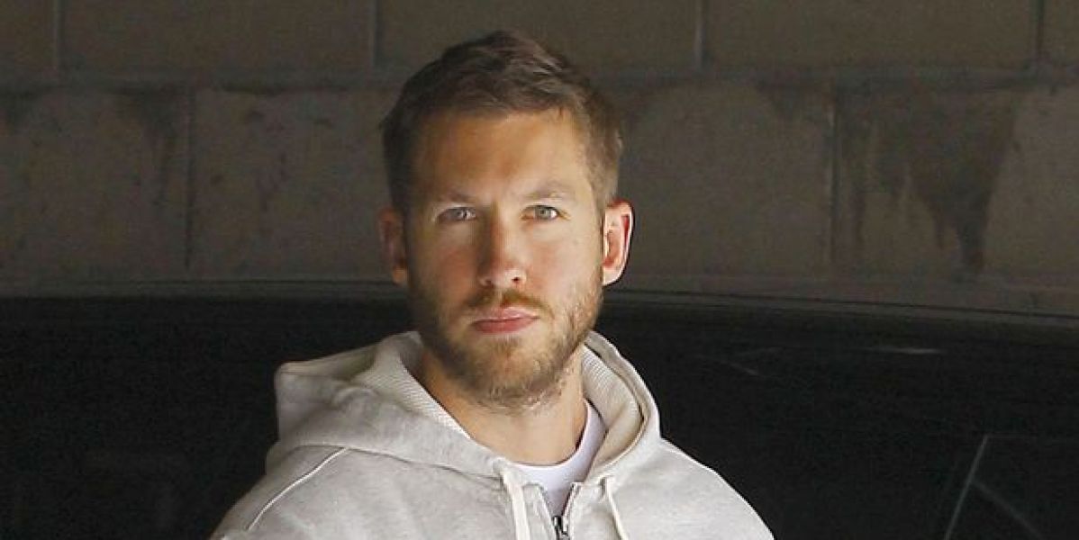 Calvin Harris saliendo del gimnasio