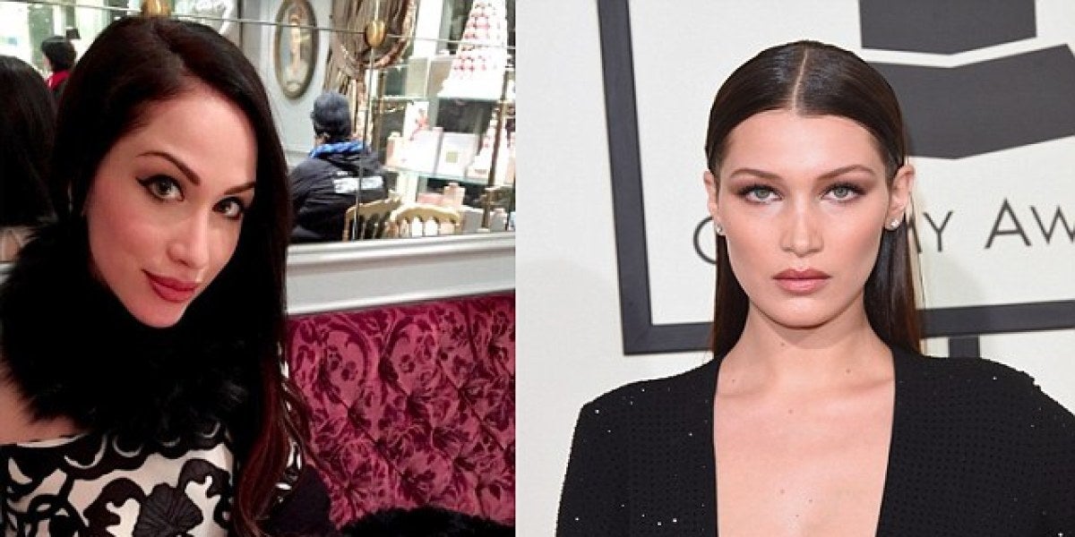 Bunny Smith a la izquierda y Bella Hadid a la derecha