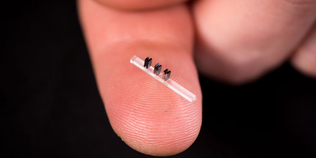 Imagen de archivo de un chip subcutáneo