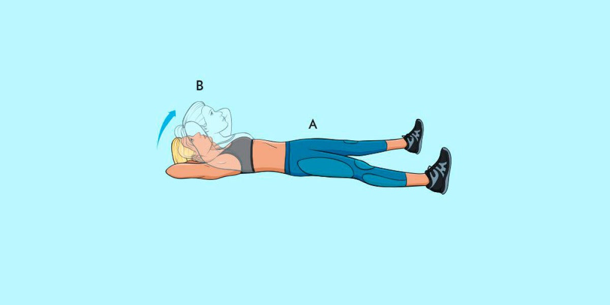 Ejercicios para tener un vientre plano: Crunch abdominal amplio