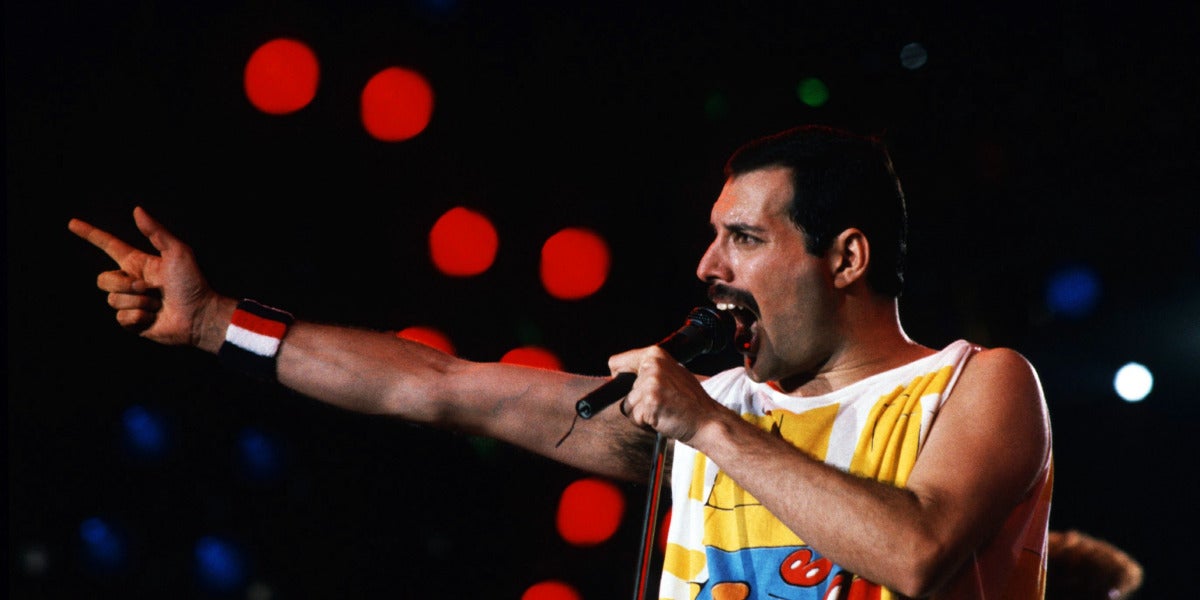Freddie Mercury en concierto