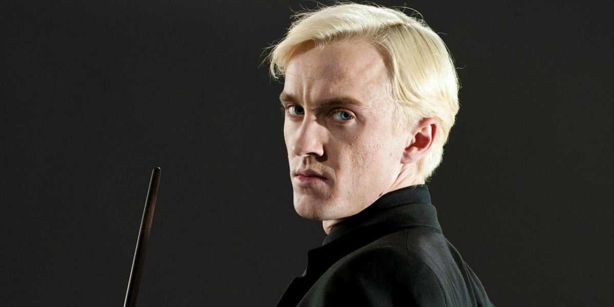 Tom Felton caracterizado como Draco Malfoy en 'Harry Potter'