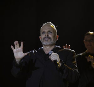 El cantante Miguel Bosé en su concierto en el WiZink Center de Madrid El cantante Miguel Bosé en su concierto en el WiZink Center de Madrid