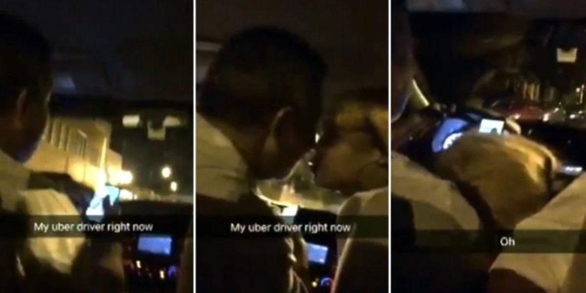 Un usuario de Uber graba en vídeo cómo le están practicando sexo oral a su chófer mientras conduce