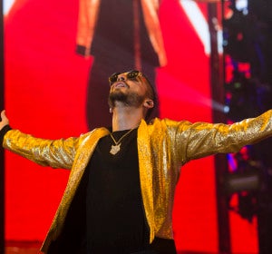 Maluma durante su concierto en Madrid Maluma durante su concierto en Madrid