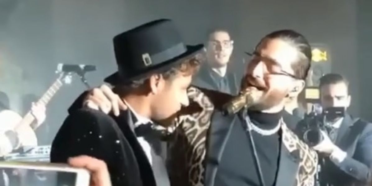 Maluma y Neymar en el cumpleaños del futbolista