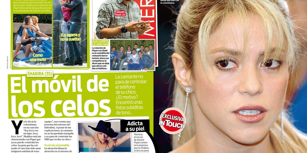 Shakira, loca de celos...