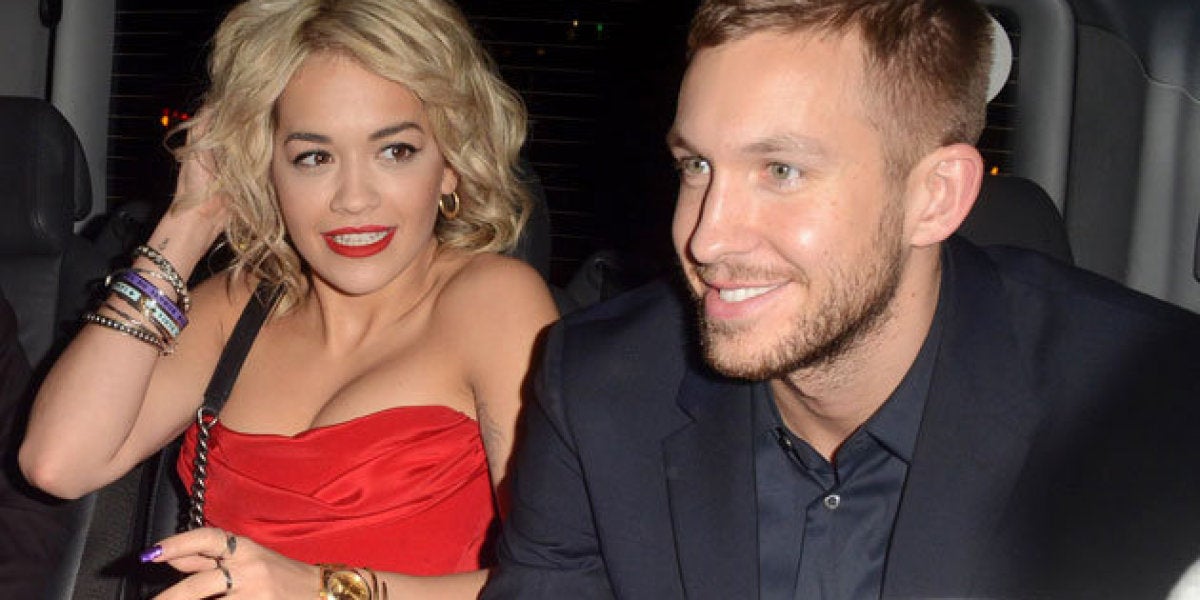 Rita Ora junto a Calvin Harris