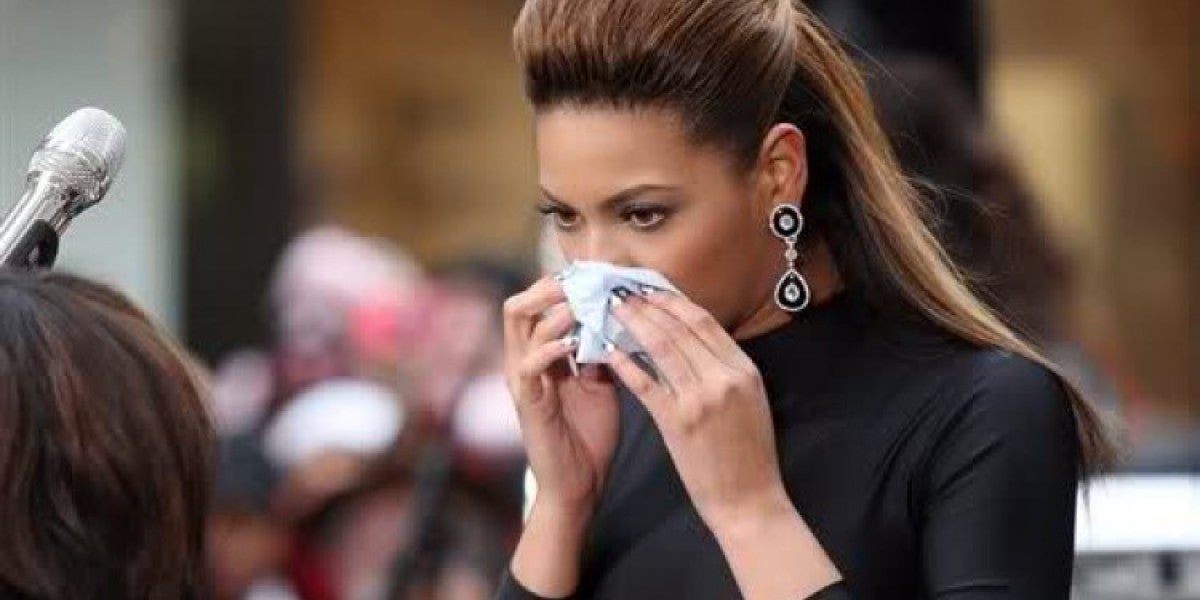 Beyoncé acatarrada