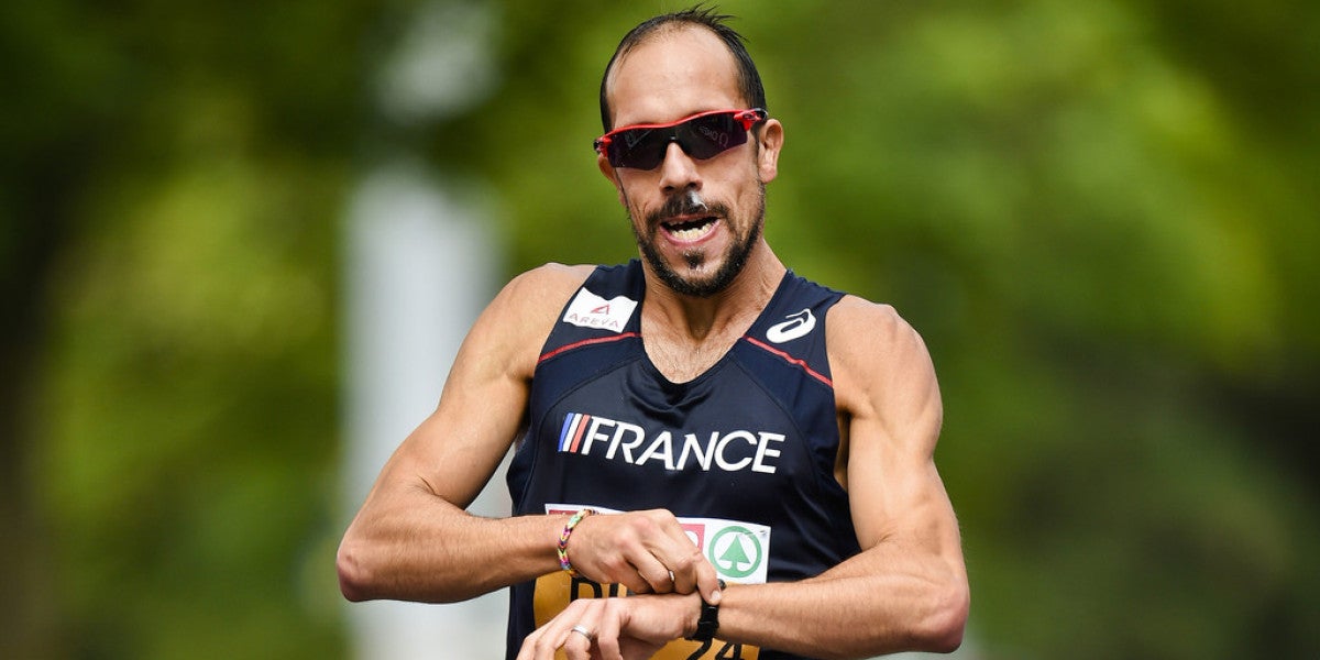 Yohann Diniz al finalizar una de las carreras de los Juegos Olímpicos