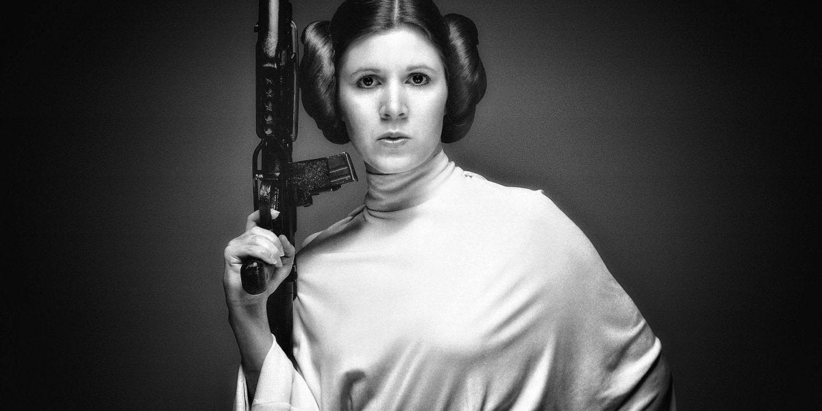 La princesa Leia es un símbolo de Star Wars.