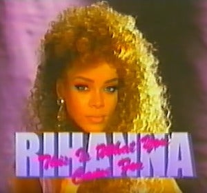 Rihanna en su versión ochentera Rihanna en su versión ochentera