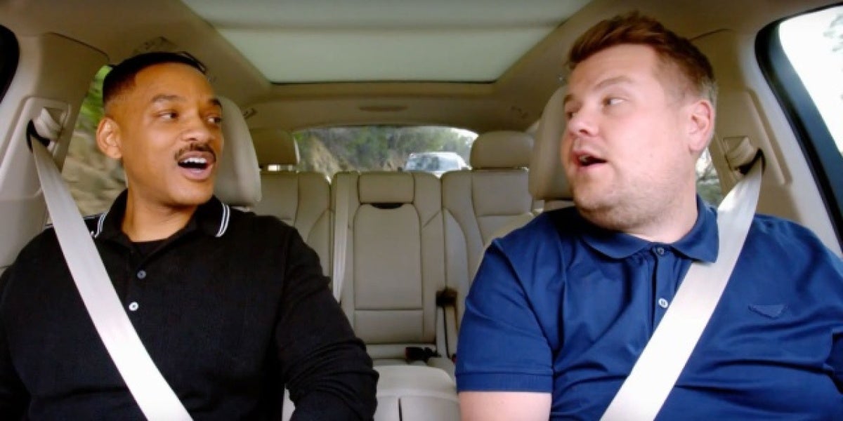 Will Smith en el Carpool Karaoke de James Corden
