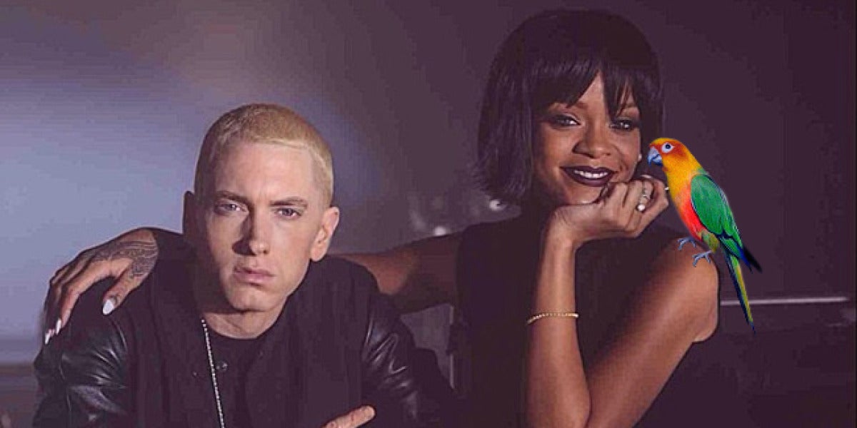 El loro que canta como Rihanna