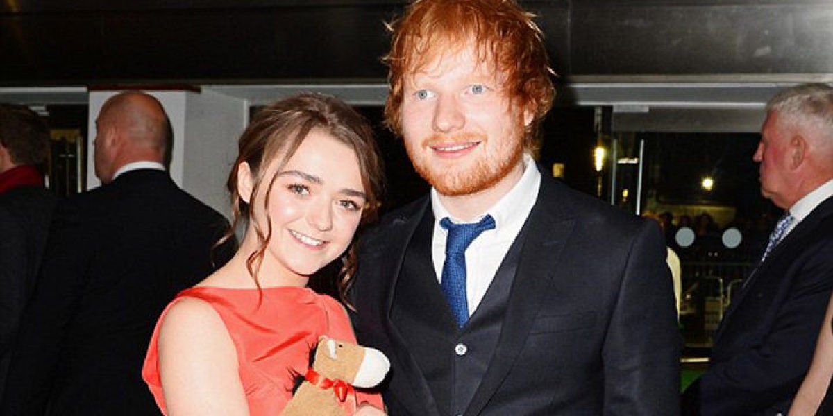 Maisie Williams y Ed Sheeran