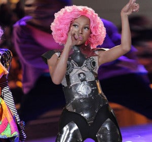 Nicki Minaj y su doble Awra Briguela Nicki Minaj y su doble Awra Briguela