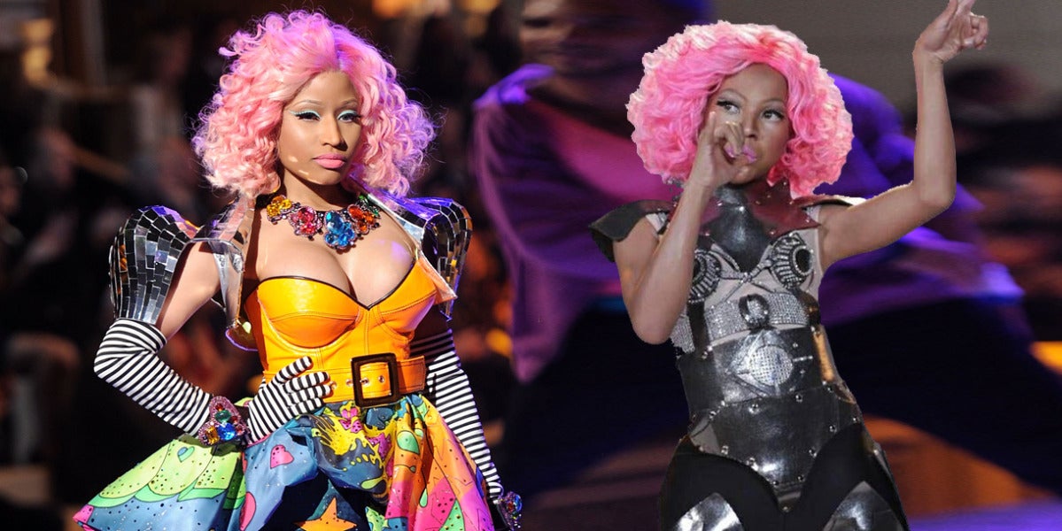 Nicki Minaj y su doble Awra Briguela
