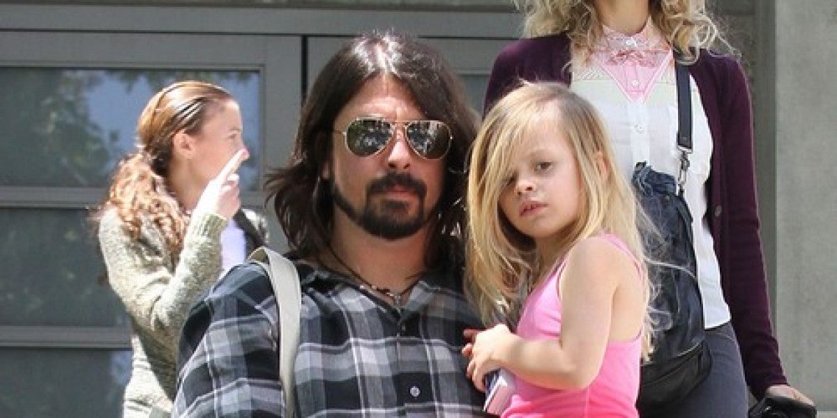 Dave Grohl con su hija Harper