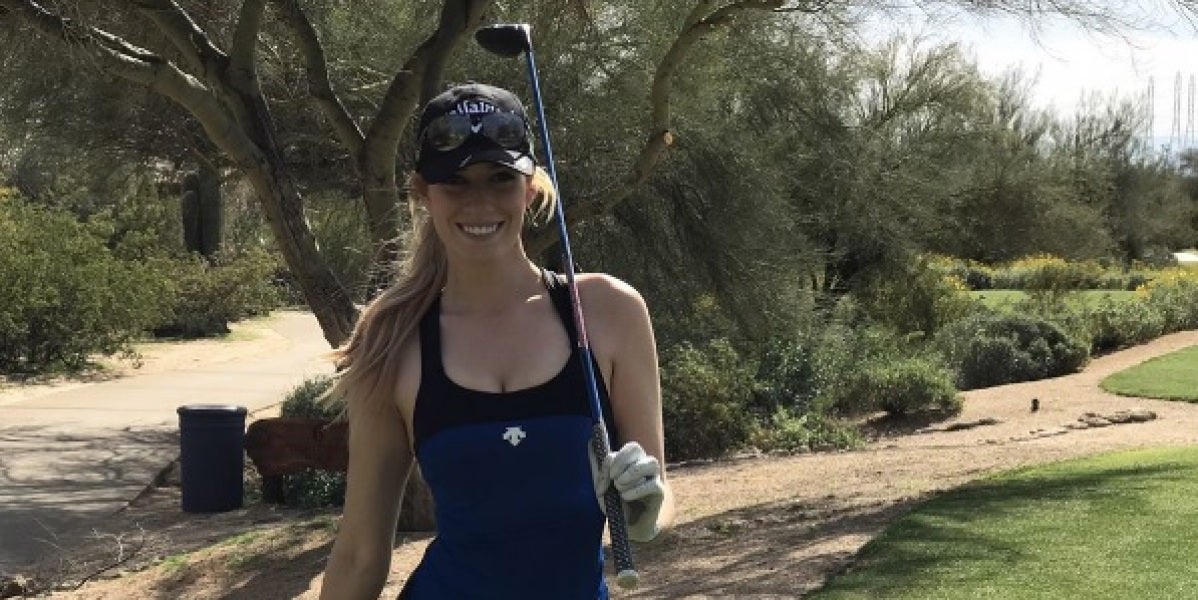 La golfista Paige Reene, en una fotografía subida a su Instagram