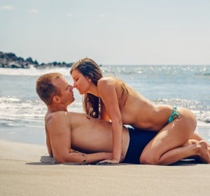 Pareja en la playa Pareja en la playa