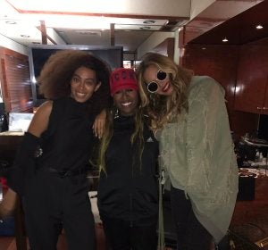 Missy Elliot, Beyoncé y Solange Missy Elliot, Beyoncé y Solange