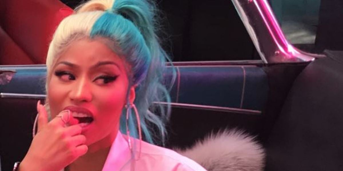 Nicki Minaj se une a la moda del pelo unicornio