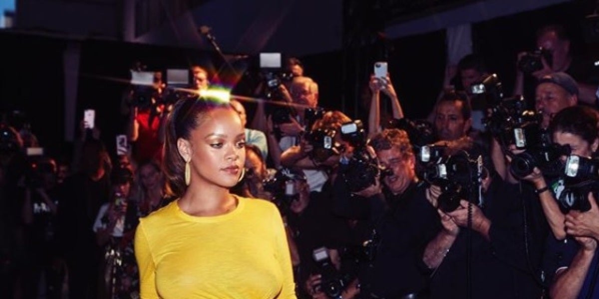 Rihanna en la presentación de Fenty Beauty