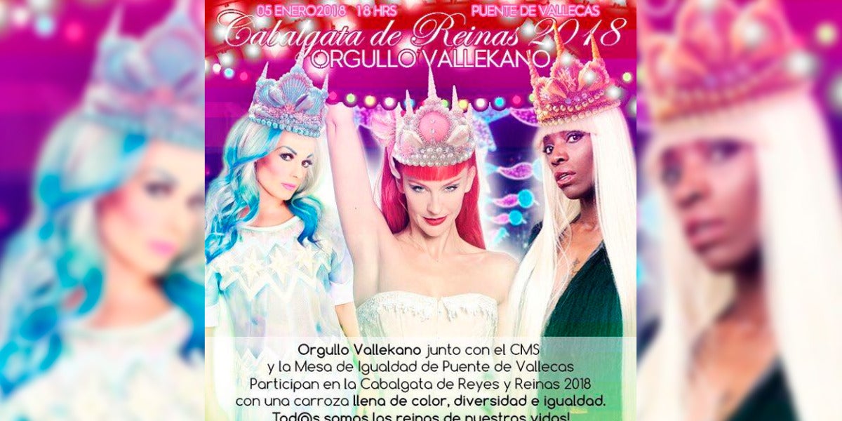 Cabalgata de las reinas en Vallecas