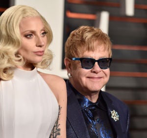 Elton John y Lady Gaga Elton John y Lady Gaga