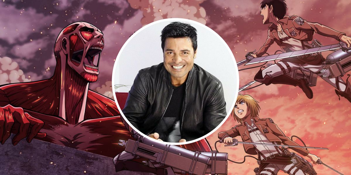 Chayanne en el opening de Ataque a los Titanes