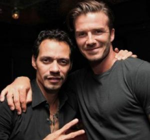 Marc Anthony y David Beckham Marc Anthony y David Beckham