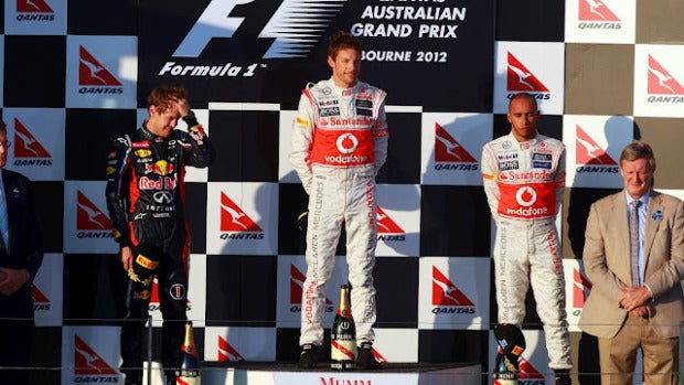 Podio del GP Australia 2012