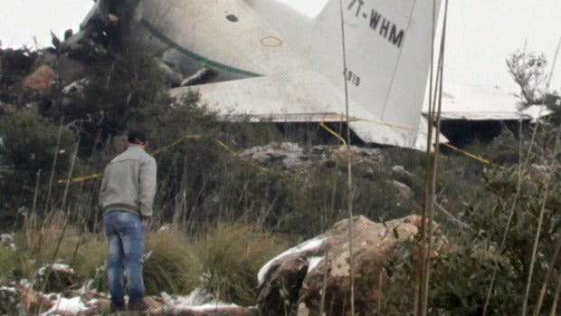 Avión accidentado en Argelia