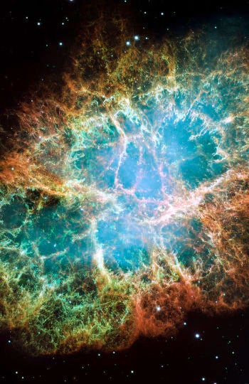 Imagen actual captada por el Hubble de la zona donde los Anasazi y los astrólogos de García Sánchez III vieron la luminaria en el año 1054