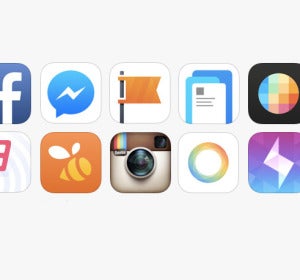 Iconos de varias apps de una empresa