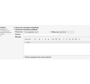 Programación automática de respuestas