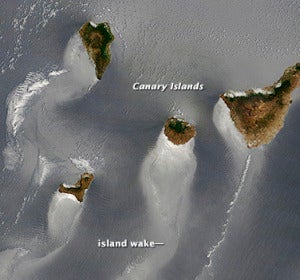 Islas Canarias desde el espacio