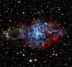 Imagen de una estrella de neutrones captada por el telescopio Chandra de la NASA