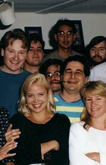 Parte del equipo de guionistas de 'Los Simpson' en 1992