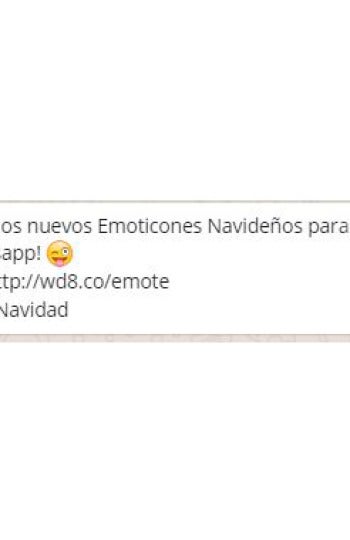 El timo del emoji de Navidad en WhatsApp