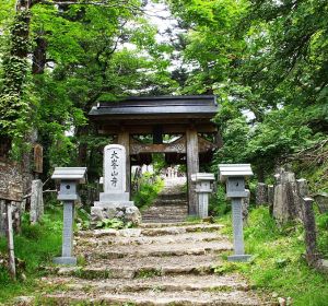 Entrada principal al templo japonés 