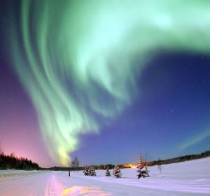 Aurora boreal en Alaska 