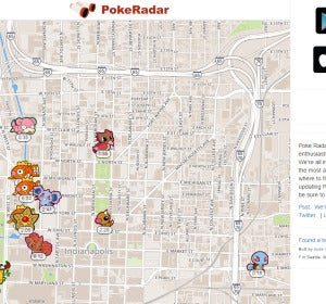 PokeRadar buscando Pokemon en Indianápolis